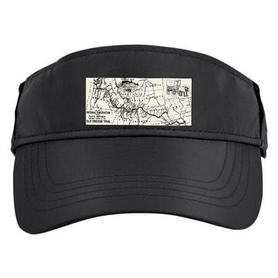Oregon Trail Map Gift Ox Team Usa Cartography Geography History Meaningful Gift Adult Drive Performance Visor