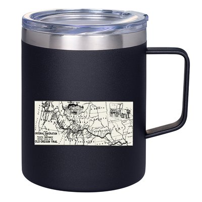 Oregon Trail Map Gift Ox Team Usa Cartography Geography History Meaningful Gift 12oz Stainless Steel Coffee Mug