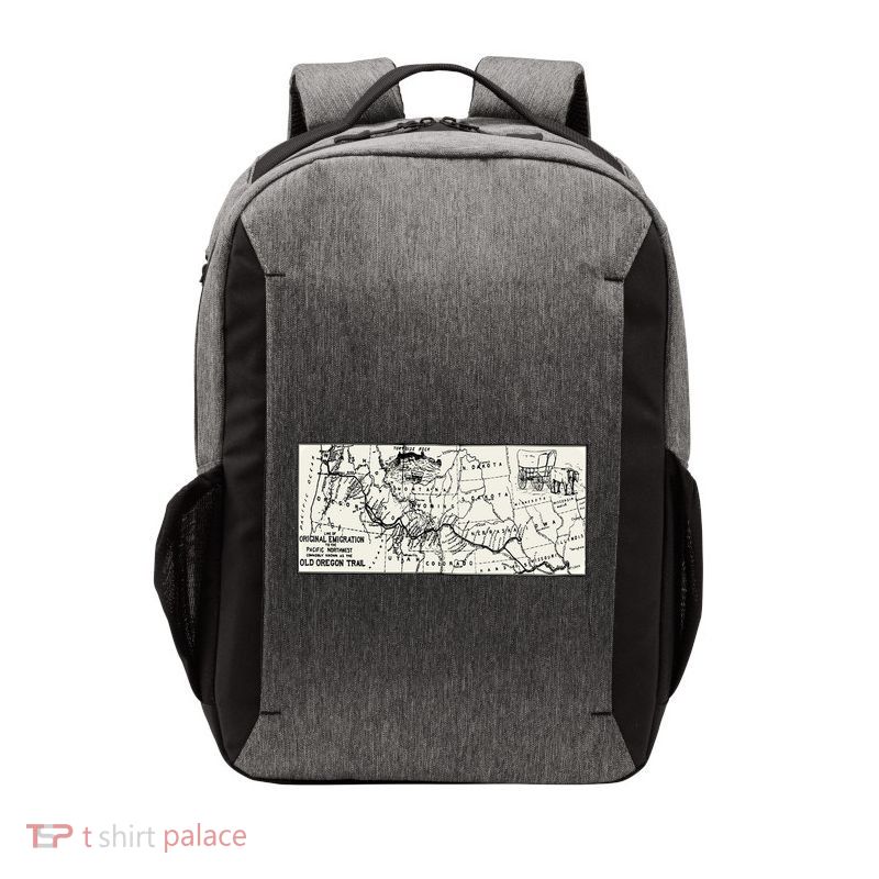 Oregon Trail Map Gift Ox Team Usa Cartography Geography History Meaningful Gift Vector Backpack