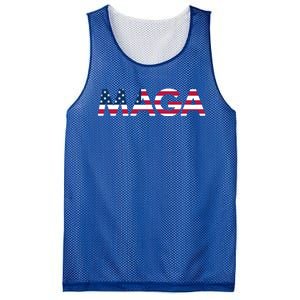 Original Trump Maga American Flag Maga America First Maga Great Gift Mesh Reversible Basketball Jersey Tank