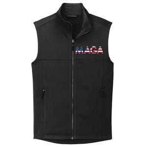 Original Trump Maga American Flag Maga America First Maga Great Gift Collective Smooth Fleece Vest