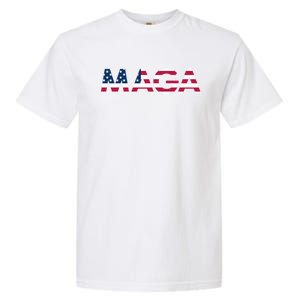 Original Trump Maga American Flag Maga America First Maga Great Gift Garment-Dyed Heavyweight T-Shirt