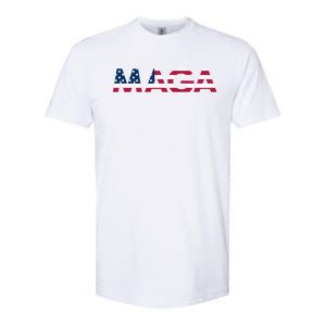 Original Trump Maga American Flag Maga America First Maga Great Gift Softstyle CVC T-Shirt