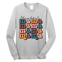 One Thankful Mama Funny Fall Autumn Thanksgiving Long Sleeve Shirt