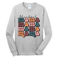 One Thankful Mama Funny Fall Autumn Thanksgiving Tall Long Sleeve T-Shirt