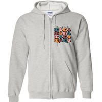 One Thankful Mama Funny Fall Autumn Thanksgiving Full Zip Hoodie