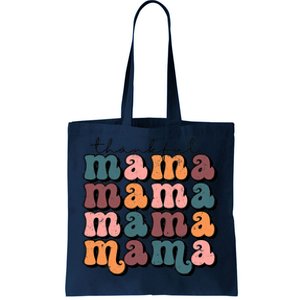 One Thankful Mama Funny Fall Autumn Thanksgiving Tote Bag