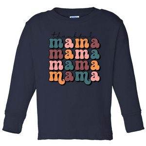 One Thankful Mama Funny Fall Autumn Thanksgiving Toddler Long Sleeve Shirt