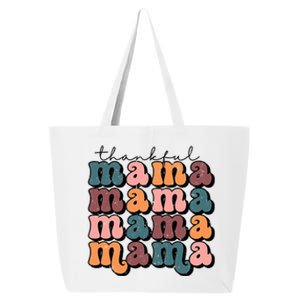 One Thankful Mama Funny Fall Autumn Thanksgiving 25L Jumbo Tote