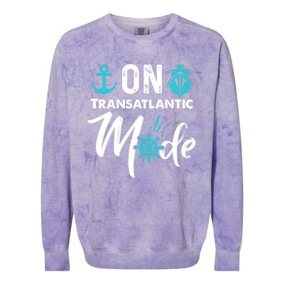 On Transatlantic Mode Transatlantics Cruise Colorblast Crewneck Sweatshirt