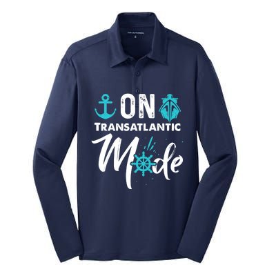 On Transatlantic Mode Transatlantics Cruise Silk Touch Performance Long Sleeve Polo