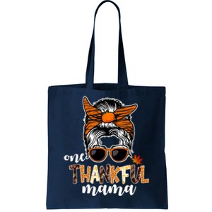 One Thankful Mama Fall Thanksgiving Festive Tote Bag