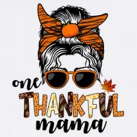 One Thankful Mama Fall Thanksgiving Festive Performance Shirt