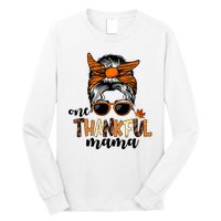 One Thankful Mama Fall Thanksgiving Festive Long Sleeve Shirt