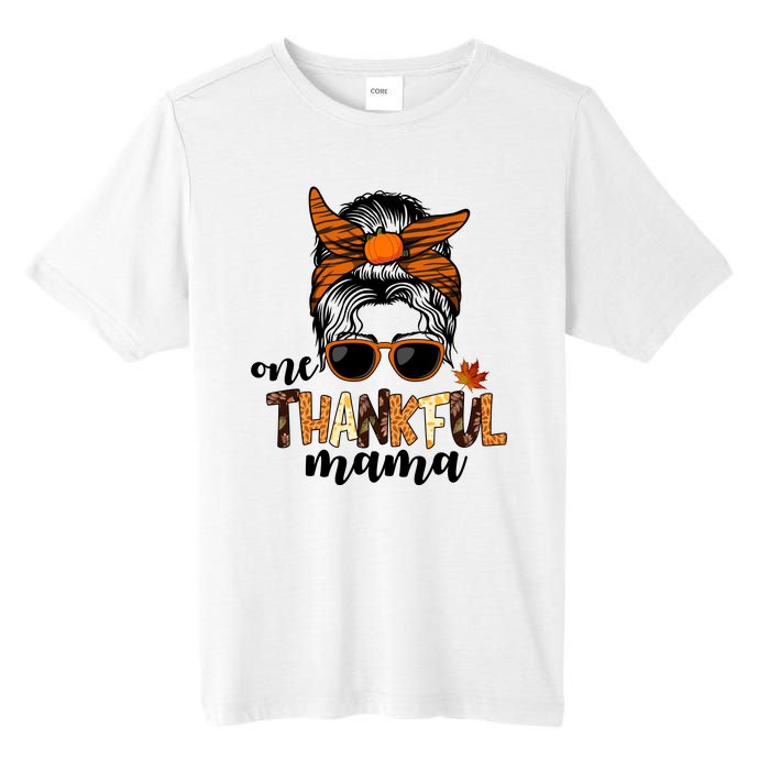 One Thankful Mama Fall Thanksgiving Festive Tall Fusion ChromaSoft Performance T-Shirt