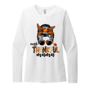 One Thankful Mama Fall Thanksgiving Festive Womens CVC Long Sleeve Shirt