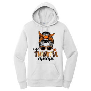 One Thankful Mama Fall Thanksgiving Festive Women's Pullover Hoodie