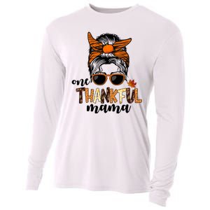 One Thankful Mama Fall Thanksgiving Festive Cooling Performance Long Sleeve Crew