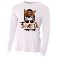 One Thankful Mama Fall Thanksgiving Festive Cooling Performance Long Sleeve Crew