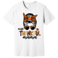 One Thankful Mama Fall Thanksgiving Festive Premium T-Shirt