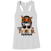 One Thankful Mama Fall Thanksgiving Festive Women's Racerback Tank