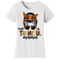 One Thankful Mama Fall Thanksgiving Festive Women's T-Shirt