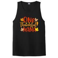 One Thankful Mama Autumn Fall Mother Thanksgiving Leaves PosiCharge Competitor Tank