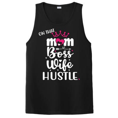 On That Mom Boss Wife Hustle Gift Wife Mom Boss Mompreneur Great Gift PosiCharge Competitor Tank