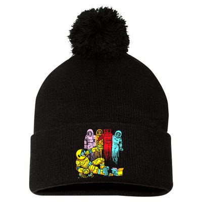 Odmno The Madness Of Missions 6 Pom Pom 12in Knit Beanie