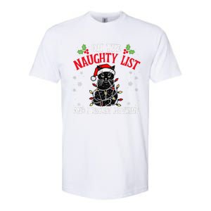 On The Naughty List And I Regret Nothing Cat Christmas Funny Softstyle CVC T-Shirt