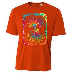 Om Tree Namaste Yoga Meditate Workout Meditation Gift Cooling Performance Crew T-Shirt