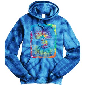 Om Tree Namaste Yoga Meditate Workout Meditation Gift Tie Dye Hoodie