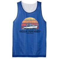 Ocean Township Nj Vintage Boating 70s Retro Boat Design Cute Gift Mesh Reversible Basketball Jersey Tank