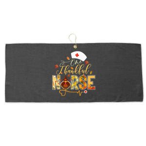 One Thankful Nurse Thanksgiving Turkey Day Nurse Gift Large Microfiber Waffle Golf Towel