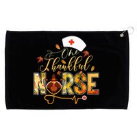 One Thankful Nurse Thanksgiving Turkey Day Nurse Gift Grommeted Golf Towel