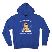 On The Naughty List And I Regret Nothing Cat Christmas Light Gift Hoodie