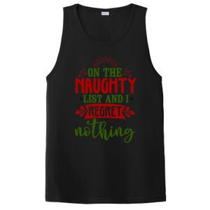 On The Naughty List And I Regret Nothing Gift PosiCharge Competitor Tank