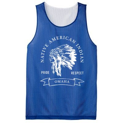 Omaha Tribe Native American Indian Pride Respect Darker Cool Gift Mesh Reversible Basketball Jersey Tank