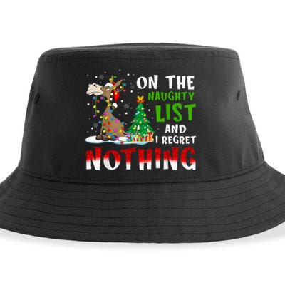  On The Naughty List And I Regret Nothing Sustainable Bucket Hat