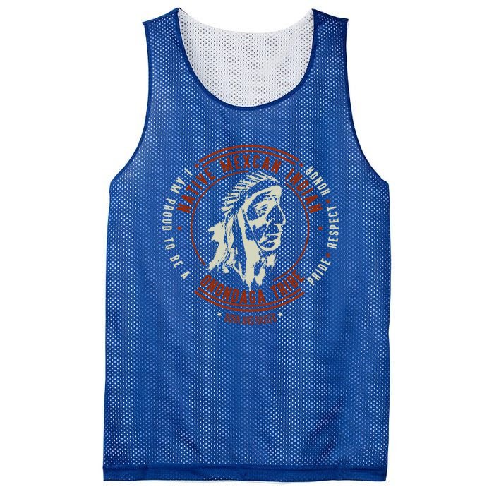 Onondaga Tribe Native American Pride Retro Vintage Retro Chi Gift Mesh Reversible Basketball Jersey Tank