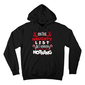 On The Naughty List I Regret Nothing Hoodie