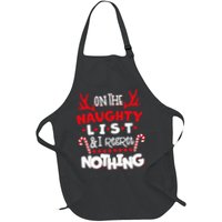 On The Naughty List I Regret Nothing Apron
