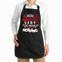 On The Naughty List I Regret Nothing Apron