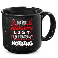 On The Naughty List I Regret Nothing 15oz Campfire Ceramic Mug