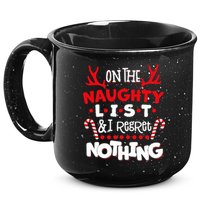 On The Naughty List I Regret Nothing 15oz Campfire Ceramic Mug