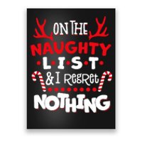 On The Naughty List I Regret Nothing Poster