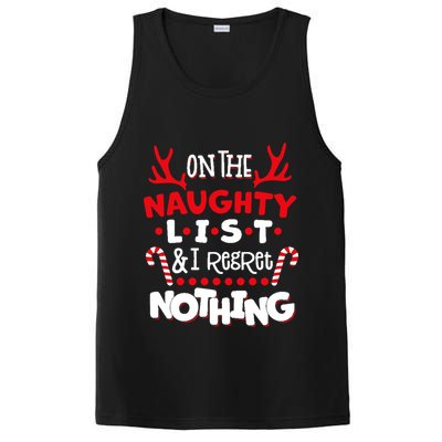 On The Naughty List I Regret Nothing PosiCharge Competitor Tank