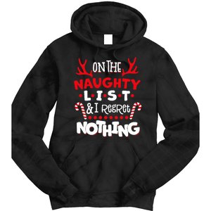 On The Naughty List I Regret Nothing Tie Dye Hoodie