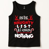 On The Naughty List I Regret Nothing Tank Top