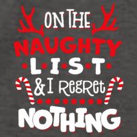 On The Naughty List I Regret Nothing Vector Backpack